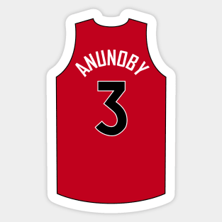 OG Anunoby Toronto Red Jersey Qiangy Sticker